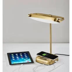 Radley Charge Desk Lamp With Smart Switch Antique Brass (Includes LED Light Bulb) - Adesso 9 Radley Charge Desk Lamp With Smart Switch Antique Brass (Includes LED Light Bulb) - Adesso -Lighting Specialty Shop GUEST 3be49afd d5a3 4f8d a3de 8ee2fd160e73