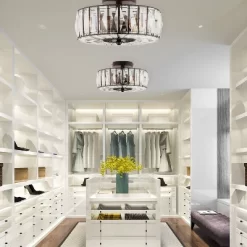 11.5" Crystalline Semi-Flush Mount Pendant Clear - River Of Goods 13 11.5" Crystalline Semi-Flush Mount Pendant Clear - River Of Goods -Lighting Specialty Shop GUEST 3f6fee39 45ab 4d6e b2be e469fc172a6b