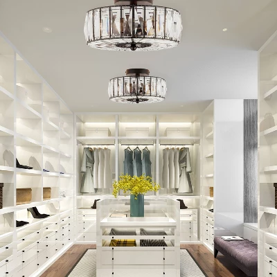 11.5" Crystalline Semi-Flush Mount Pendant Clear - River Of Goods 5 11.5" Crystalline Semi-Flush Mount Pendant Clear - River Of Goods - Image 5