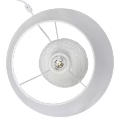 20.08" Traditional Ceramic Texture Imprint Winding Table Desk Lamp With Matching Fabric Shade White - Creekwood Home 11 20.08" Traditional Ceramic Texture Imprint Winding Table Desk Lamp With Matching Fabric Shade White - Creekwood Home -Lighting Specialty Shop GUEST 3ff07fde c552 4e02 af2e 7259d07f6979