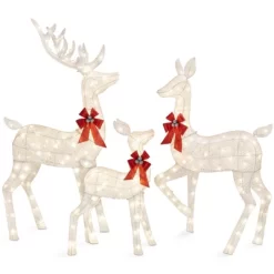 Best Choice Products 3-Piece Lighted Christmas Deer Set Outdoor Yard Decoration With 360 LED Lights, Stakes -Lighting Specialty Shop GUEST 4079474a 604a 4a3c 8cb6 7439b7db1a2d