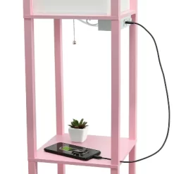 Floor Lamp Etagere Organizer Storage Shelf With 2 USB Charging Ports And Linen Shade - Simple Designs 18 Floor Lamp Etagere Organizer Storage Shelf With 2 USB Charging Ports And Linen Shade - Simple Designs -Lighting Specialty Shop GUEST 43358b7f 796a 4d8e af81 0debc220e35d