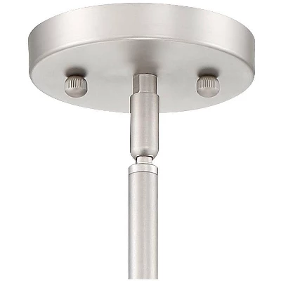 Possini Euro Design Spherical Brushed Nickel Pendant Chandelier 16" Wide Modern Orb 3-Light Fixture For Dining Room House Foyer Kitchen Island Bedroom 3 Possini Euro Design Spherical Brushed Nickel Pendant Chandelier 16" Wide Modern Orb 3-Light Fixture For Dining Room House Foyer Kitchen Island Bedroom - Image 3