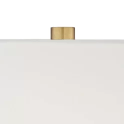 Regency Hill Julia 29 1/2" Tall Skinny Buffet Traditional End Table Lamps Set Of 2 Gold Clear Crystal Metal Living Room Bedroom Bedside White Shade