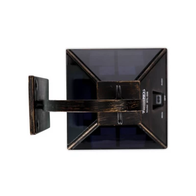 Solar Portable Hanging Outdoor Lantern With Hanger And Frosted Panel Black - Techko Maid 3 Solar Portable Hanging Outdoor Lantern With Hanger And Frosted Panel Black - Techko Maid - Image 3