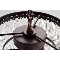 9.84" X 9.84" X 49.62" 3-Light Eresu Chandelier Brown - Warehouse Of Tiffany -Lighting Specialty Shop GUEST 4b2b72f2 8a38 4acd 8dab 9a1d938ca9bd