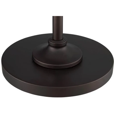 360 Lighting Kayne Rustic Farmhouse Floor Lamp Standing 61" Tall Satin Bronze Metal Downbridge Shade For Living Room Reading Bedroom Office House Home 3 360 Lighting Kayne Rustic Farmhouse Floor Lamp Standing 61" Tall Satin Bronze Metal Downbridge Shade For Living Room Reading Bedroom Office House Home - Image 3