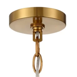 Vienna Full Spectrum Luxum Burnished Brass Chandelier 18 3/4" Wide Modern Tiered Crystal 6-Light Fixture For Dining Room House Foyer Kitchen Island -Lighting Specialty Shop GUEST 4c414a1d a05f 4e44 ac48 7924ff28bbae