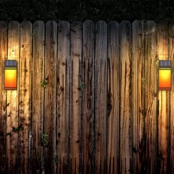 Solar LED Outdoor Wall Lantern With Flame - Techko Maid -Lighting Specialty Shop GUEST 4f7f024b 0d8c 4a54 a744 313f1d08e7c5