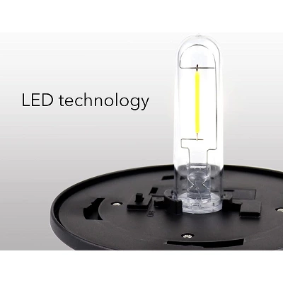 Dartwood Solar Wall Lanterns - Outdoor Mounted Wall Lanterns For Your Yard, Patio, Or Walkway (4 Pack, Black) 4 Dartwood Solar Wall Lanterns - Outdoor Mounted Wall Lanterns For Your Yard, Patio, Or Walkway (4 Pack, Black) - Image 4