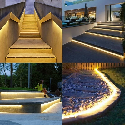 Costway 100' 2 Wire LED Rope Light Christmas Decorative Party In/Outdoor 110V Warm White 2 Costway 100' 2 Wire LED Rope Light Christmas Decorative Party In/Outdoor 110V Warm White - Image 2