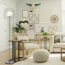 62.75" Mateo Caged Globe Shade Floor Lamp - River Of Goods -Lighting Specialty Shop GUEST 577ea627 dc17 4e57 9313 dbe46ceb040d