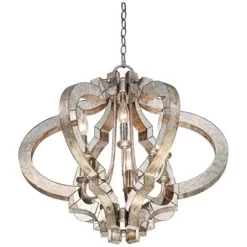 Possini Euro Design Ornament Aged Silver Gold Bronze Chandelier 23 1/4" Wide Industrial 6-Light Fixture For Dining Room Foyer Kitchen Island Entryway 13 Possini Euro Design Ornament Aged Silver Gold Bronze Chandelier 23 1/4" Wide Industrial 6-Light Fixture For Dining Room Foyer Kitchen Island Entryway -Lighting Specialty Shop GUEST 5a33b096 84dc 4a34 b28a 9f0d599b115f
