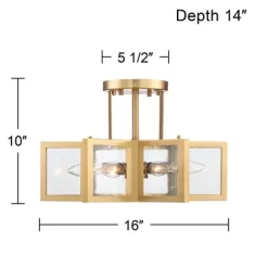 Possini Euro Design Casa Star Modern Ceiling Light Semi Flush Mount Fixture 16" Wide Warm Brass 6-Light Clear Glass For Bedroom Kitchen Living Room 14 Possini Euro Design Casa Star Modern Ceiling Light Semi Flush Mount Fixture 16" Wide Warm Brass 6-Light Clear Glass For Bedroom Kitchen Living Room -Lighting Specialty Shop GUEST 5c0b3116 7e4d 4961 93f4 b249f0d41d17