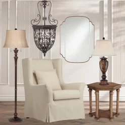 Franklin Iron Works French Scroll Rubbed Bronze Chandelier 27 1/2" Wide Rustic 12-Light Fixture For Dining Room House Kitchen Island Entryway Bedroom -Lighting Specialty Shop GUEST 5e19a58c 8d5e 43b2 bcb3 9341791e8c60