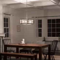 18" Metal Dixsie Caged Farmhouse Chandelier Woodgrain - River Of Goods -Lighting Specialty Shop GUEST 5ff59b28 486d 468f 9a77 7130e18b7f2a