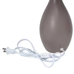 18.11" Traditional Standard Ceramic Dewdrop Table Desk Lamp With Matching Fabric Shade Gray - Creekwood Home 8 18.11" Traditional Standard Ceramic Dewdrop Table Desk Lamp With Matching Fabric Shade Gray - Creekwood Home -Lighting Specialty Shop GUEST 60f62469 f426 42b0 bb72 b8988ed2a041