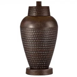 Regency Hill Modern Table Lamp With USB And AC Power Outlet Workstation Charging Base 25" High Hammered Bronze Empire Shade For Living Room Desk -Lighting Specialty Shop GUEST 621323b0 a16f 4aa2 a2c9 e361627a1ad1