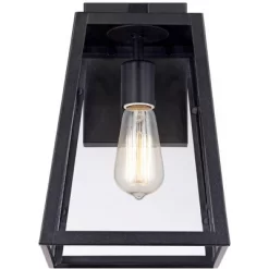 John Timberland Arrington Modern Outdoor Wall Light Fixture Mystic Black 13" Clear Glass For Post Exterior Barn Deck House Porch Yard Posts Patio Home -Lighting Specialty Shop GUEST 62306928 f87e 40bb 80d1 d4c5842e8225
