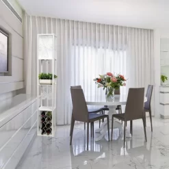 Etagere Storage Shelf Floor Lamp With Linen Shade White - Simple Designs -Lighting Specialty Shop GUEST 6299cf87 1de0 4193 a8f6 18521575edda