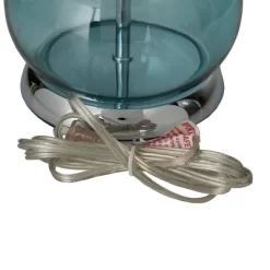 Glass Table Lamp With Drum Shade Set Of 2 Blue - Olivia & May -Lighting Specialty Shop GUEST 62ed41f5 a625 49ec ab45 d1c7131f0722