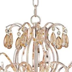 Vienna Full Spectrum Mellie Champagne Gold Chandelier 24" Wide French Crystal 6-Light Fixture For Dining Room House Kitchen Island Entryway Bedroom -Lighting Specialty Shop GUEST 64e15170 a9c1 4d09 99a1 eca8eaa879d6