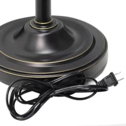 Torchiere Floor Lamp With 2 Reading Lights And Scalloped Glass Shades Restoration Bronze/White - Lalia Home -Lighting Specialty Shop GUEST 6594299b a81b 4996 983f a2f87f4da7f4