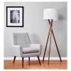 63" Brooklyn Floor Lamp Walnut - Adesso