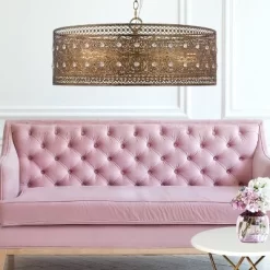 23.5" 3-Light Bryar Chandelier Brass/Crystal - River Of Goods -Lighting Specialty Shop GUEST 69f7d56e e1b2 4e59 8a88 098660930621