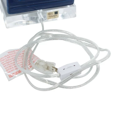 Set Of 2 Coastal Porcelain Accent Lamp Uplight Blue - Olivia & May 3 Set Of 2 Coastal Porcelain Accent Lamp Uplight Blue - Olivia & May - Image 3