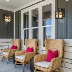 11.75" 1-Light Mona Mission Style Outdoor Wall Lantern Sconce Bronze - River Of Goods 15 11.75" 1-Light Mona Mission Style Outdoor Wall Lantern Sconce Bronze - River Of Goods -Lighting Specialty Shop GUEST 6b6b5dfe 85c3 4fe1 be81 c922cedb775b