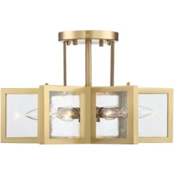 Possini Euro Design Casa Star Modern Ceiling Light Semi Flush Mount Fixture 16" Wide Warm Brass 6-Light Clear Glass For Bedroom Kitchen Living Room 10 Possini Euro Design Casa Star Modern Ceiling Light Semi Flush Mount Fixture 16" Wide Warm Brass 6-Light Clear Glass For Bedroom Kitchen Living Room -Lighting Specialty Shop GUEST 6e95e3bf 7dc3 4502 8a27 92db18885400