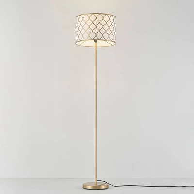 65" Novogratz X Globe Kinsley Matte Brass Floor Lamp - Globe Electric 1 65" Novogratz X Globe Kinsley Matte Brass Floor Lamp - Globe Electric