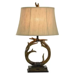 Dalton Brown Antler Table Lamp With Beige Hardback Fabric Shade - StyleCraft 14 Dalton Brown Antler Table Lamp With Beige Hardback Fabric Shade - StyleCraft -Lighting Specialty Shop GUEST 7281c9f6 1e0c 4f0f a2fc 13135c6dfb3e