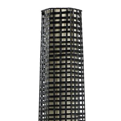 Woven Floor Lamp Black - StyleCraft 1 Woven Floor Lamp Black - StyleCraft