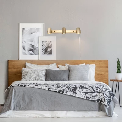 Dale 3-Light Matte Brass Plug-In Track Lighting - Globe Electric 5 Dale 3-Light Matte Brass Plug-In Track Lighting - Globe Electric - Image 5