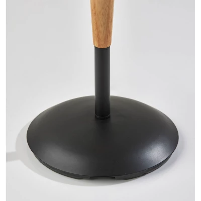 Cayman Natural Wood Floor Lamp Black - Adesso 4 Cayman Natural Wood Floor Lamp Black - Adesso - Image 4