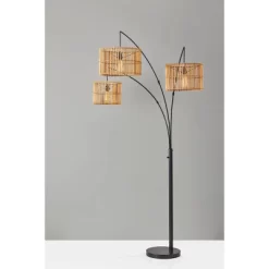 82" Cabana Collection 3-Arm Arc Lamp Black - Adesso 15 82" Cabana Collection 3-Arm Arc Lamp Black - Adesso -Lighting Specialty Shop GUEST 75d4c857 b4a3 42ea b0c0 c17b5d5c82a3