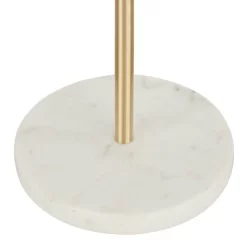 Chloe Contemporary Shelf Floor Lamp With Marble Base/Glass Shelf And Linen Shade White (Includes LED Light Bulb) - LumiSource -Lighting Specialty Shop GUEST 760307a6 c067 4646 baf7 12a22c1ca27c