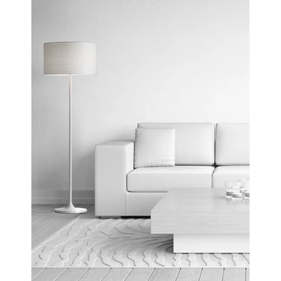 60" Oslo Collection Floor Lamp White - Adesso 2 60" Oslo Collection Floor Lamp White - Adesso - Image 2