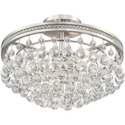 Vienna Full Spectrum Wohlfurst Modern Ceiling Light Semi Flush Mount Fixture 16" Wide Brushed Nickel 3-Light Clear Crystal For Bedroom Living Room 9 Vienna Full Spectrum Wohlfurst Modern Ceiling Light Semi Flush Mount Fixture 16" Wide Brushed Nickel 3-Light Clear Crystal For Bedroom Living Room -Lighting Specialty Shop GUEST 79edafd3 285f 4bbe 84e3 88a459de7912