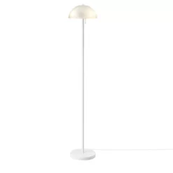 65" 2-Light Dixon Floor Lamp With Frosted Glass Shade Matte White - Globe Electric