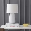 18" Stark Table Lamp White (Includes LED Light Bulb) - Safavieh