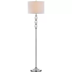 60" Riga Floor Lamp Clear/Chrome (Includes CFL Light Bulb) - Safavieh 6 60" Riga Floor Lamp Clear/Chrome (Includes CFL Light Bulb) - Safavieh -Lighting Specialty Shop GUEST 7d1d11f7 ae9a 4036 a23f cb064441021a