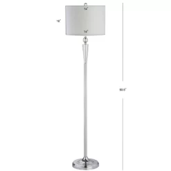 59.5" Crystal Reese Floor Lamp (Includes LED Light Bulb) Silver - JONATHAN Y -Lighting Specialty Shop GUEST 7f488a77 a70b 4bb2 a8eb 11b5ef9d8872