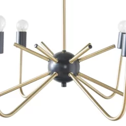 Alexis 6-Light Two-Tone Chandelier Antique Brass/Black - Hampton Hill -Lighting Specialty Shop GUEST 7ff779c8 fa0d 4224 b7e4 b1405d2a0431
