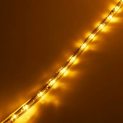 Costway 100' 2 Wire LED Rope Light Christmas Decorative Party In/Outdoor 110V Warm White 7 Costway 100' 2 Wire LED Rope Light Christmas Decorative Party In/Outdoor 110V Warm White - Image 7