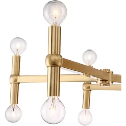 Possini Euro Design Marya Satin Brass Chandelier 37" Wide Modern 24-Light Fixture For Dining Room House Foyer Kitchen Island Entryway Bedroom Home -Lighting Specialty Shop GUEST 80f1b7db 4781 4ac8 938b b8395274afb5