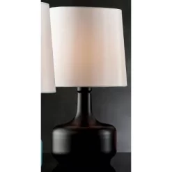 17.25" Modern Metal Table Lamp With Touch Sensor - Ore International