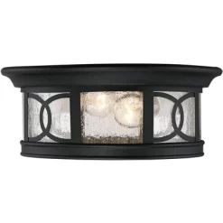 John Timberland Flush Mount Outdoor Ceiling Light Fixture Black 12" Seedy Glass For Exterior House Porch 9 John Timberland Flush Mount Outdoor Ceiling Light Fixture Black 12" Seedy Glass For Exterior House Porch -Lighting Specialty Shop GUEST 819a178f 0a72 4f02 99ff 0d001598e733